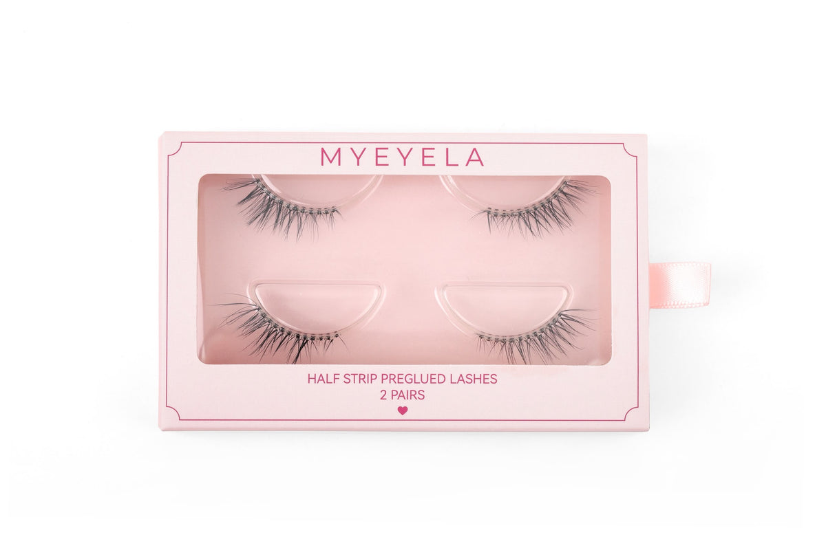 Preglued Half Lashes- PEARL